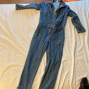 Old Navy denim jumpsuit.